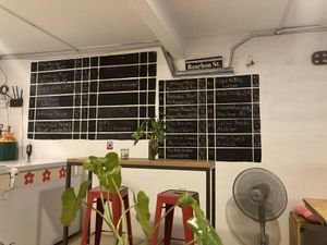 Beer menu  at Flowers Nanobrewery  in Phnom Penh