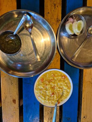 Masala dal khichdi at Gupp Shupp @ Chai Shai in Leh