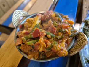 Mixed veg at Gupp Shupp @ Chai Shai in Leh