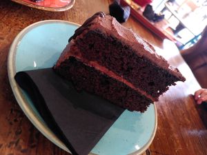 Chocolate cake! (November 2024) at Caffi Tŷ Maenan in Machynlleth