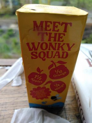 Wonky juice for kids (April 2025) at Caffi Tŷ Maenan in Machynlleth