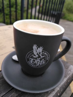 Cup of coffee (July 2025) at Caffi Tŷ Maenan in Machynlleth