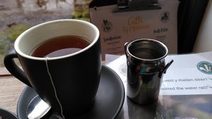 Cup of tea (March 2026) at Caffi Tŷ Maenan in Machynlleth
