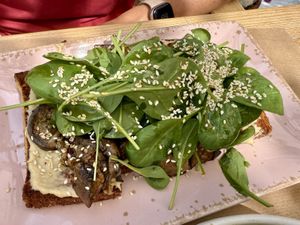 Vegan bruschetta   at Naval Brunch  in Skiathos