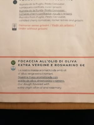 Vegan options at Gelatone - Trattoria Pizzeria in Lestartit