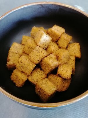 Polenta bravas at Gelatone - Trattoria Pizzeria in Lestartit