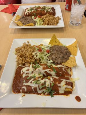 Vengan enchiladas   at Sunrise Tacos in Bangkok
