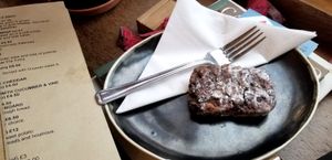 One very nutty cake... at Kava in Todmorden