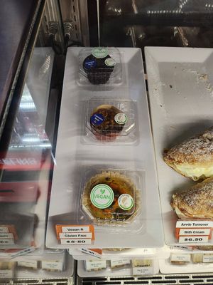Vegan options at Orbost Bakery in Orbost
