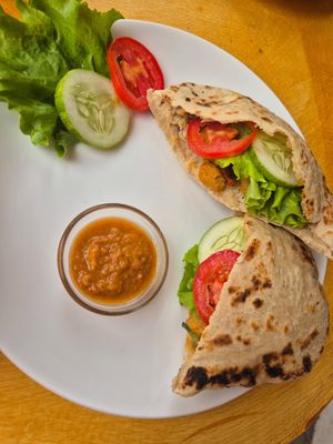 Soya nuggets khambir without mayo at De Khambir in Leh