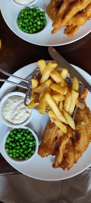 Banana blossom and chips  at The Tankerville Arms in Alnwick
