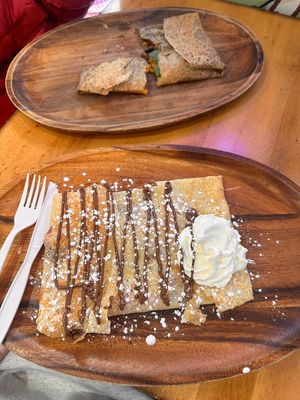 One with creme is not vegan at Honey Crepes in New York City