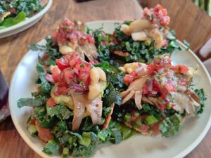 With mushrooms at Humaya Restaurante in Panajachel