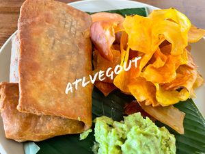 Mushroom chimichanga  at Humaya Restaurante in Panajachel