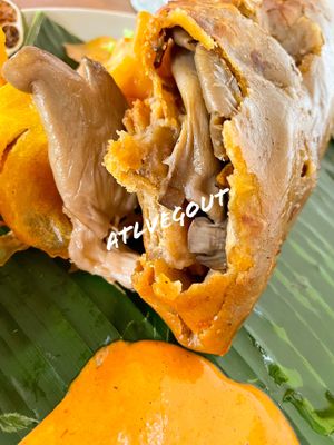 Mushroom chimichanga  at Humaya Restaurante in Panajachel