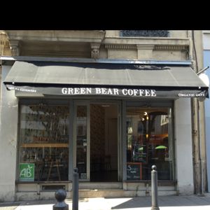 Shopfront at Green Bear Coffee - La Canebiere in Marseille