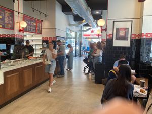 Inside at Utopia Bagels in New York City