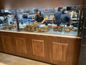 Fresh bagels at Utopia Bagels in New York City