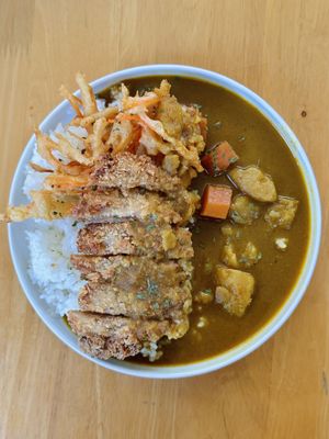 Japanese curry plant-based (139 THB)  at WAKO Bake in Chiang Mai