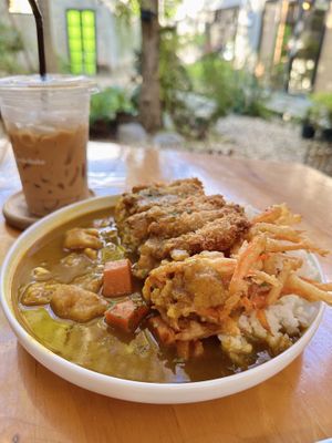 Japanese curry plant-based (139 THB)  at WAKO Bake in Chiang Mai
