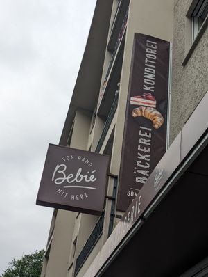 Sign at Bebié Konditorei Confiserie GmbH in Luzern