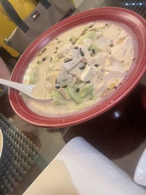 Tofu soup  at Huaxiaqing in Islamabad