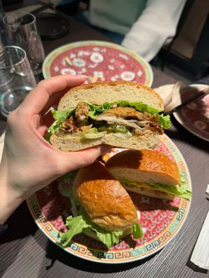 Vegan king oyster mushroom burger   at Kong Taiwanese Bistro in Vienna