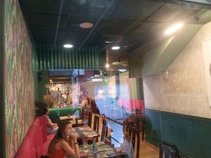 Inside at Papagaio Bistró in Redondela