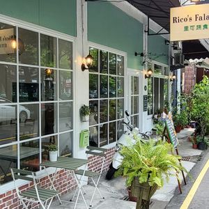 Vegan falafel wraps, curry, and Jamaican rice and peas at Rico's Falafel - 里可蔬食 in Taichung