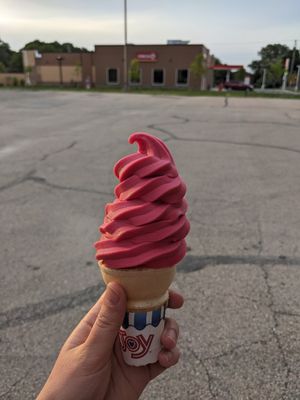 Pomegranate dole whip at Tropical Sno in Appleton