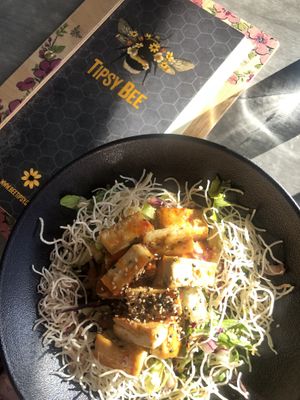 Crazy Asian Salad with tofu  at Tipsy Bee in Gran Canaria