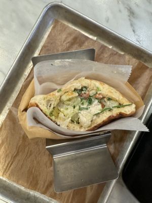 Cauliflower tahini pita   at Miznon  in Las Vegas