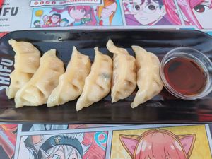 Vegan gyoza at Ramen Shifu in Tenerife