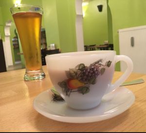 tea & apple juice at Govardhan in Cologne