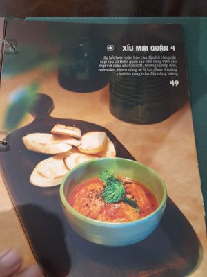 Menu at HIDA Chay in Ho Chi Minh City