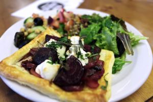 Some of our lovely food at Inkwell Saturday Cafe in Leeds