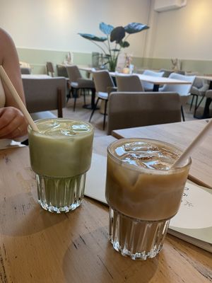 Iced drinks  at Bōcha Lunchstore in Alkmaar