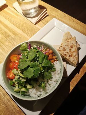 Veggie bowl at Conrads in Vejle