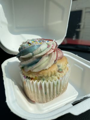Funfetti cupcake  at The Loaded Bowl in Oklahoma City