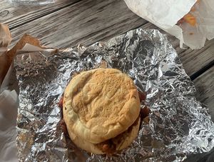 vegan chicken sandwich at The Loaded Bowl in Oklahoma City