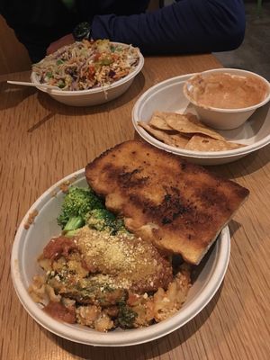 Spring bowl, chips n cheese and the Garfield   at The Loaded Bowl in Oklahoma City