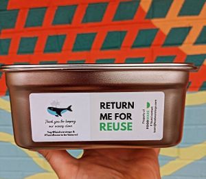 Offering reusable containers through the Reusable Seacoast program!  at HiFi Burritos in Dover