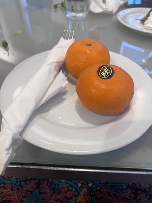 Dessert - chilled fruit  at Casa Manolo in Santiago De Compostela