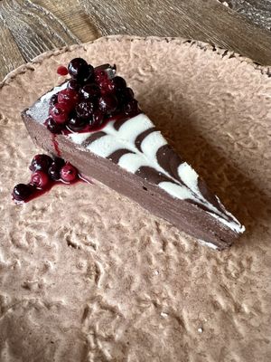 Chocolate tart  at Honest Greens in Porto