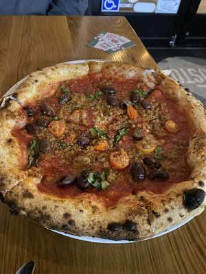 Puttanesca vegano  at Il Posto in San Diego