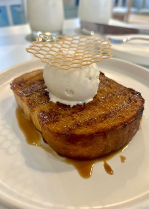 Honey toastt  at Zoey's vegan by CANES in Bangkok