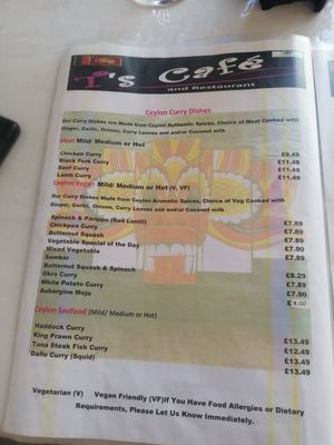  at T's Café Restaurant in Thurso