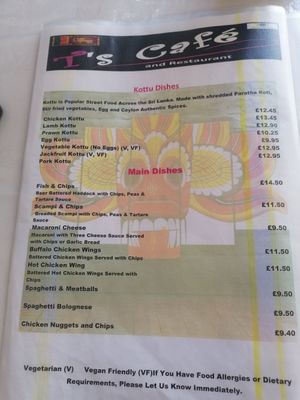  at T's Café Restaurant in Thurso