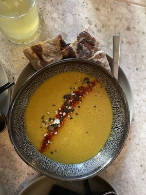 Lentil soupp  at WOMO in Tulln