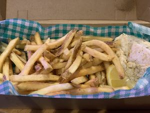 Plant based fish & Chips   at Hale Burgers  in Tallawong